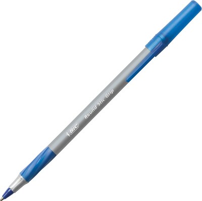 BIC Ultra Round Stic Xtra Comfort Ballpoint Pens, Medium Point, Blue Ink, 432/Carton (GSMG11BLUCT)