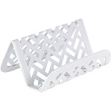 Quill Brand® White Zigzag Business Card Holder
