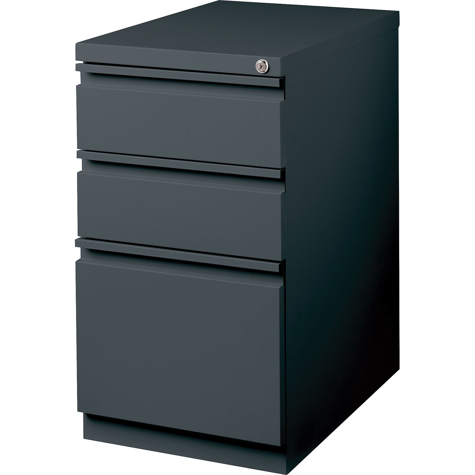 Lorell 20 Box/Box/File Mobile File Cabinet, 15W x 19.9D x 27.7H, Charcoal (LLR66909)