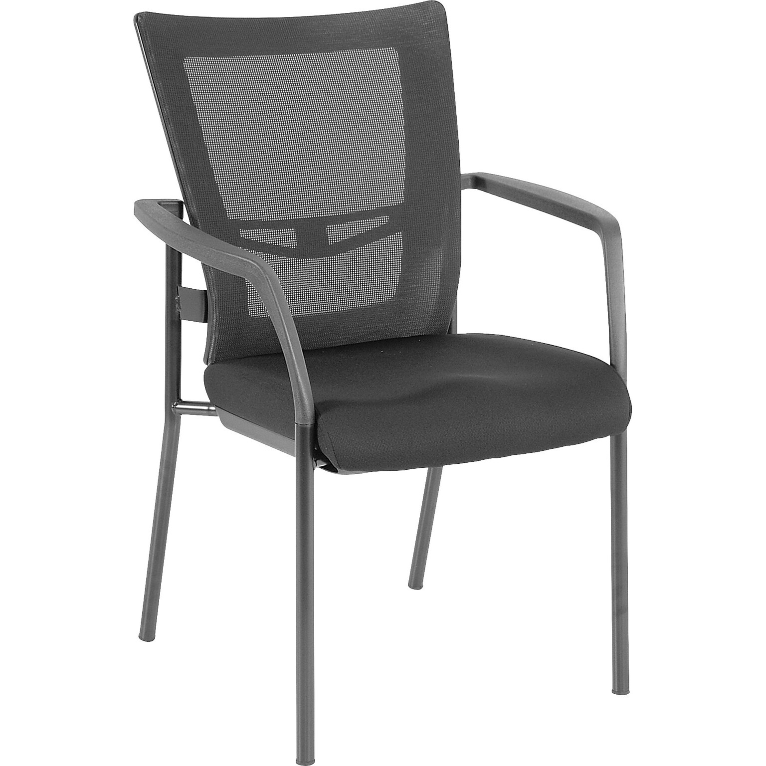 Lorell Mesh Back Guest Chair, 25W x 20D x 32H, Black (LLR85566)