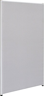 Lorell Fabric Partition Panel, 36.4W x 71H, Gray (LLR90252)