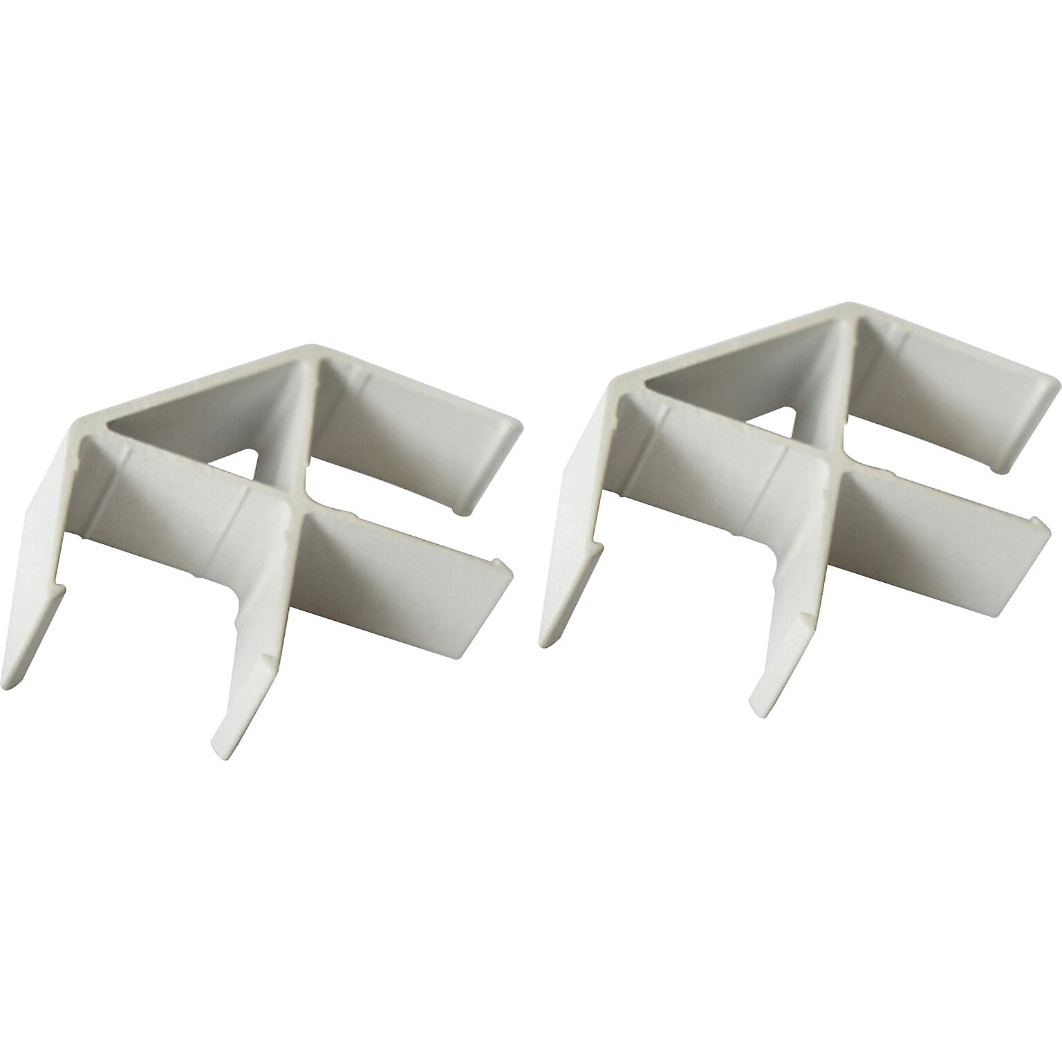 Lorell 90-Degree Panel Connectors, Gray (LLR90260)