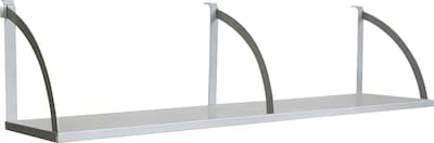 Lorell 60 Panel Shelf, 60 W Metal, Aluminum (LLR90263)