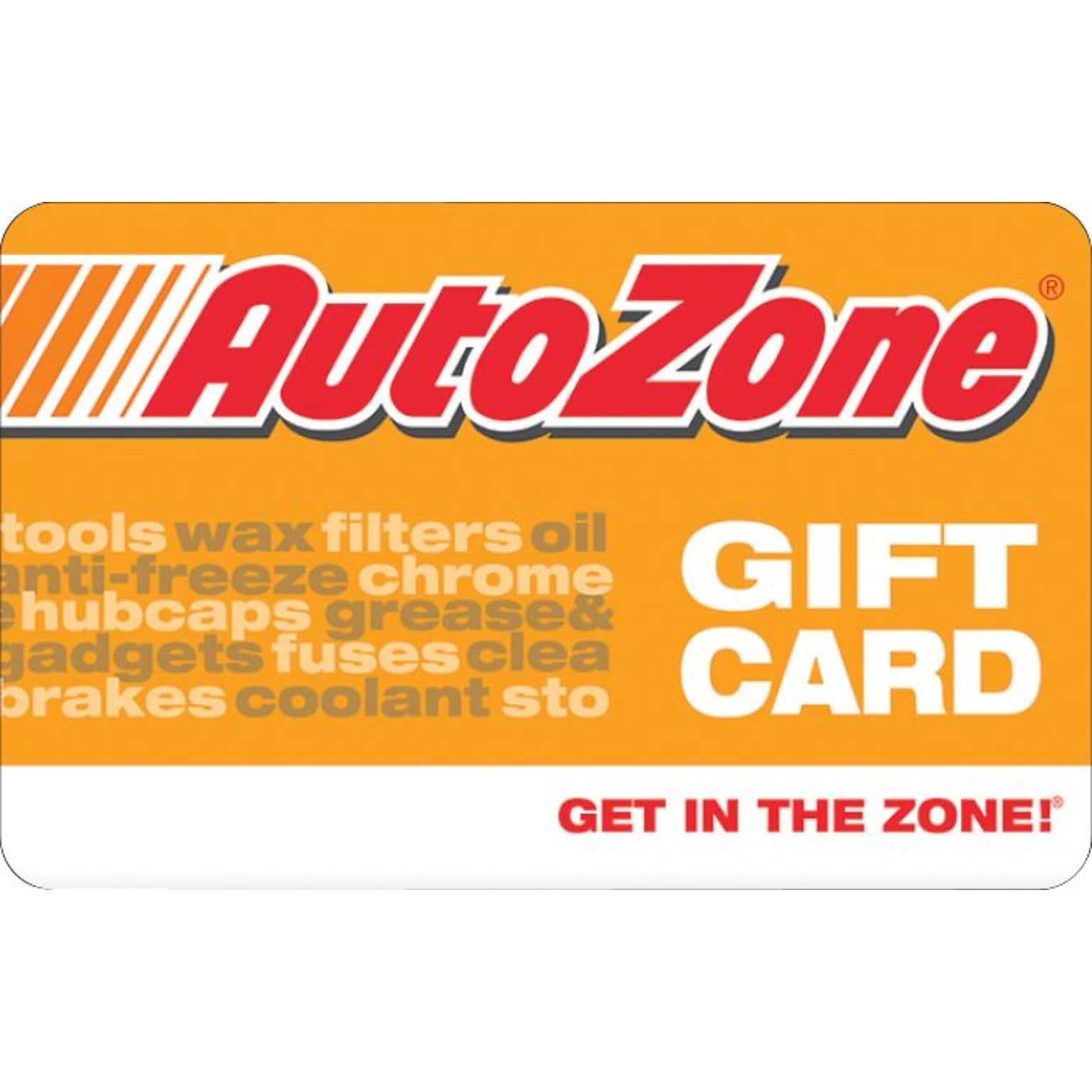 Auto Zone Gift Card $100