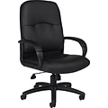 Offices To Go®  Luxhide Leather Executive Chair, Black (OTG11617B)