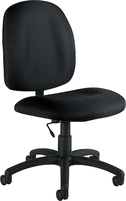 Offices To Go® Fabric Armless Task Chair, Black (OTG11650-QL10)