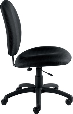 Offices To Go® Fabric Armless Task Chair, Black (OTG11650-QL10)