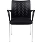 Global Offices To Go Fabric Guest Chair, Black, 2/Carton (TDOTG11740B)