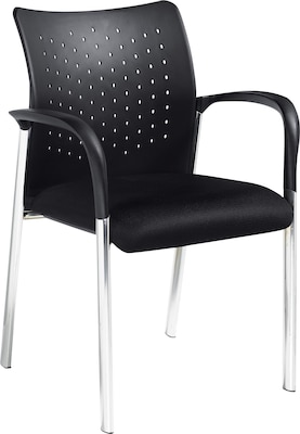 Global Offices To Go Fabric Guest Chair, Black, 2/Carton (TDOTG11740B)