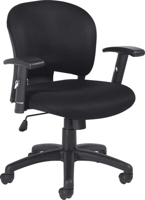 Offices To Go® Managers Chair, Mesh, Black, Seat: 21W x 17 1/2D, Back: 19W x 16 1/2H
