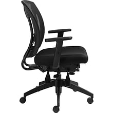 Offices To Go® Mesh Multi-Function Task Chair with Arms, Black (OTG2803B)