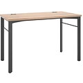 HON Manage Table Desk, 48W x 23-1/2D, Wheat Laminate, Ash Finish (BSXMNG48WKSLW)