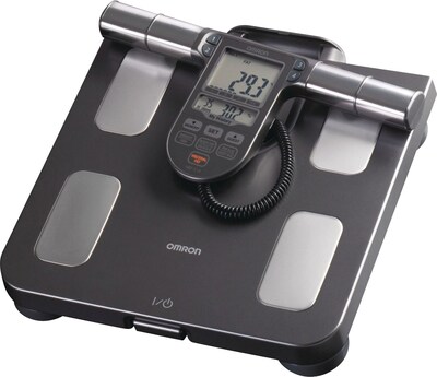 Omron HBF-514C Full-Body Sensor Body Composition Monitor and Scale, 330 lbs. Black