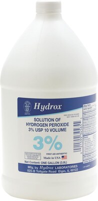 Medline, Hydrogen Peroxide 3%, 1 gallon, 4/Carton (MDS098002) | Quill