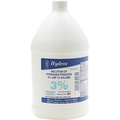 Medline, Hydrogen Peroxide 3%, 1 gallon, 4/Carton (MDS098002) | Quill