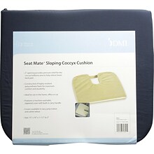 DMI® 15 x 14 x 1 1/2 - 3 Polyurethane Foam Sloping Coccyx Cushion, Navy