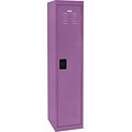 Single tier locker, recessed handle, 15x18x66, grape juice