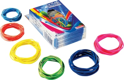 Brites Rubber Bands Box, Assorted Sizes & Colors, 1.5 oz. (07706)