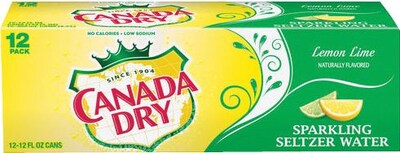 Canada Dry® Lemon Lime Seltzer, 12oz Cans, 24/Carton
