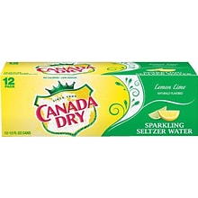Canada Dry® Lemon Lime Seltzer; 12oz Cans, 24/Carton