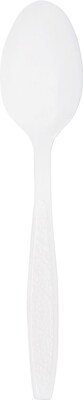 Solo Guildware® Extra Heavyweight Polystyrene Teaspoon, White, 1000/Carton