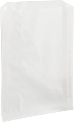 Bagcraft Papercon® Wax-Coated kraft paper Grease-Resistant Sandwich Bag, White, 2000/PK