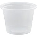 Solo® Plastic Souffle Cups, Translucent, 1oz., 2500/Case