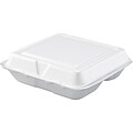 Dart® Carryout 3-Compartment Food Containers, White, 200/carton (80HT3R)