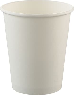 Solo Uncoated Paper Hot Cups, 8 oz., White, 1000/CT (U508-2050)