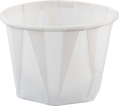 Solo Paper Souffles 1 oz., White, 5000/Carton (100-2050) (100-2050)