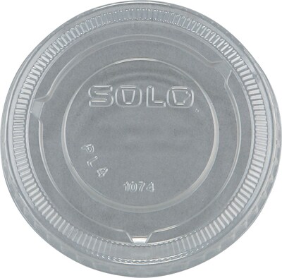 Solo Portion Plastic Portion Container Lids,  4 oz., Clear, 2500/Carton (PL4N) (PL4N)