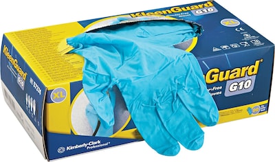 Kleenguard™ G10 Series Latex-Free Nitrile Multipurpose Gloves, Powder-Free, Blue, X-Large, 90/Box (KCC57374)