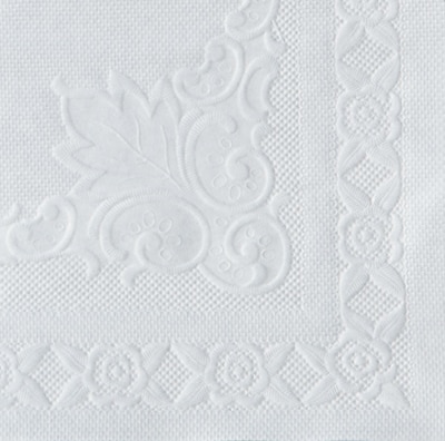 Hoffmaster® Placemats, Classic Embossed Straight Edge, White, 10Wx14"L, 1000/Pack