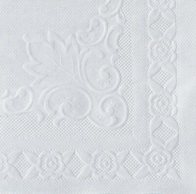 Hoffmaster® Placemats, Classic Embossed Straight Edge, White, 10Wx14L, 1000/Pack