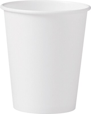 Solo Cup Single-Sided Poly Paper Hot Cups 12 oz. White