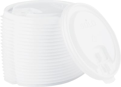 Solo Liftback & Lock Tab Lids for Paper Hot Cup, 12-16 oz,1000/CT