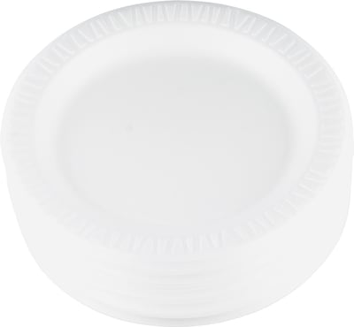 Dart® Quiet Classic® Foam Plates 9, White, 500/Carton (9PWQ)