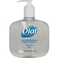 Dial® Liquid Soap, For Sensitive Skin, 16 oz, Pump Bottle, 12/Case