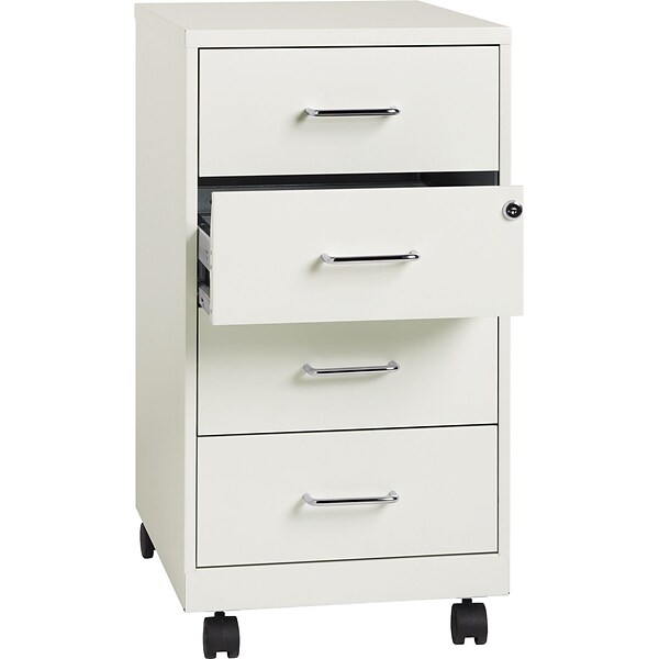 Bisley 15D Vertical 5-Drawer File Cabinet, White