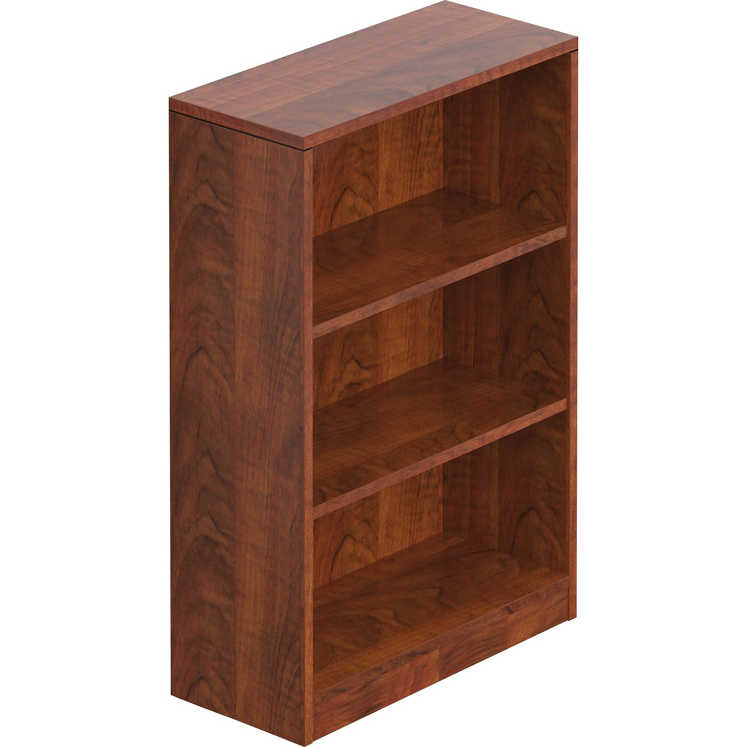 Offices to Go Superior Laminated Bookcase, American Dark Cherry, 3-Shelf, 48H (TDSL48BC-ADC)