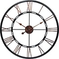 Infinity Instruments Metal Fusion Wall Clock, Black