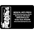 Medical Arts Press® Color Choice Magnets; Cat on Dogs Head
