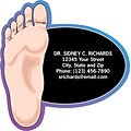 Medical Arts Press® Podiatry Die-Cut Magnets; 3x3, Large Foot