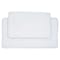 Lavish Home 20.2 x 32.2 Microfiber Foam & Polyurethane Bath Mat Set; White