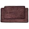 Lavish Home 20.2 x 32.2 Microfiber Foam & Polyurethane Bath Mat Set, Chocolate