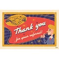 Medical Arts Press® Standard 4x6 Postcards; Retro Man Thank You For your Referral