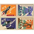 Medical Arts Press® Assorted Laser Postcards; Retro Moving Space, 100/Pk