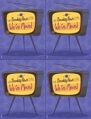 Medical Arts Press® Laser Postcards; Retro Moving News, 100/Pk