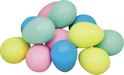 Rhythm Band W6076 Egg Shakers, Plastic, Assorted Colors, 2/Pack