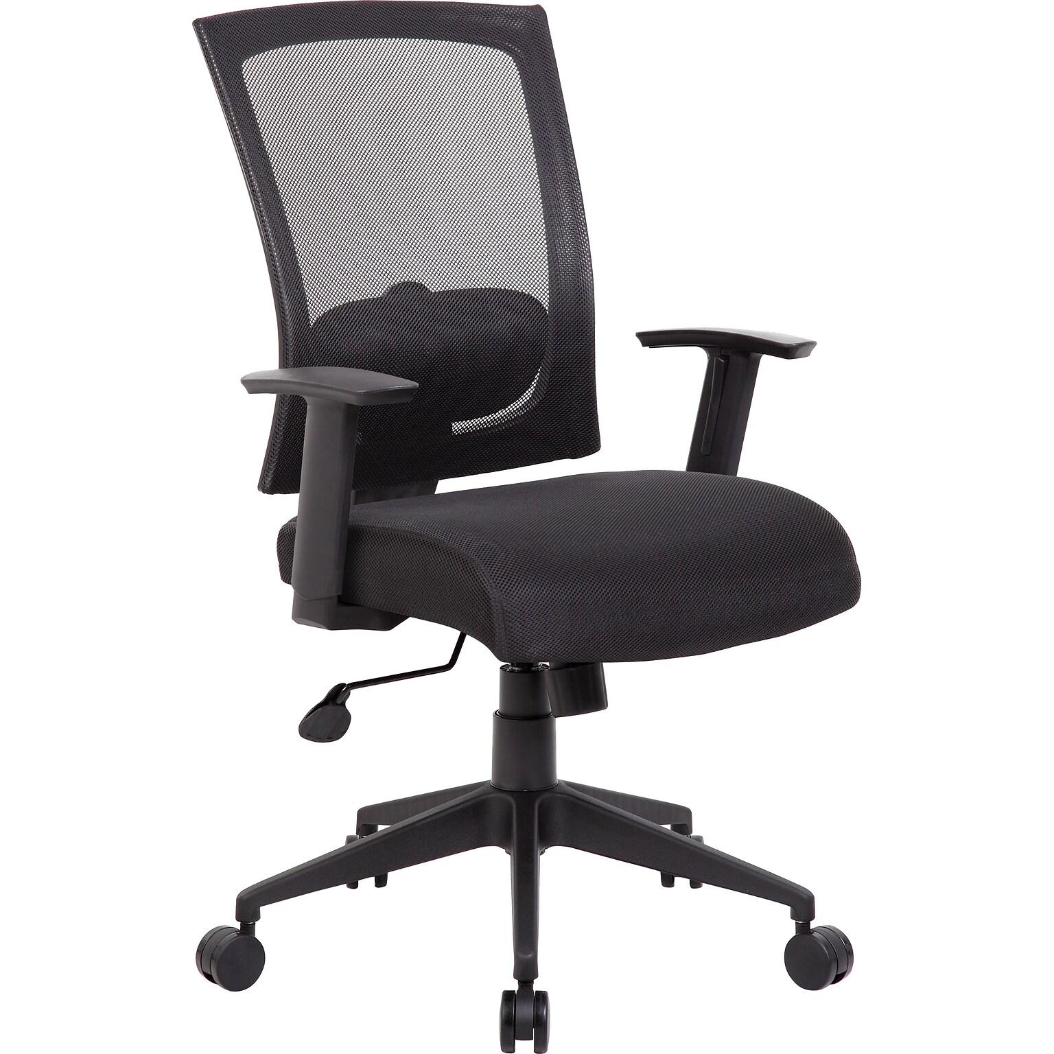 Boss Office Products Ergonomic Mesh Swivel Task Chair, Black (B6706-BK)